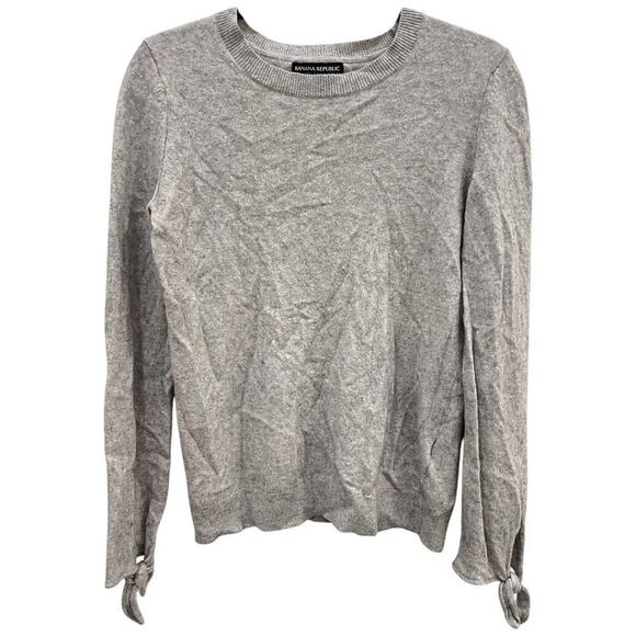 Banana Republic x Filpucci Merino Cashmere Gray Crewneck Sweater Size Medium - Picture 1 of 5